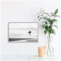 Picture of Lone Surfer _GroupedProduct_Rectangle_Landscape_Photography _GroupedProduct_Rectangle_Landscape_Canvas_Framed_