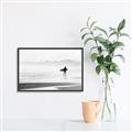 Picture of Lone Surfer _GroupedProduct_Rectangle_Landscape_Photography _GroupedProduct_Rectangle_Landscape_Canvas_Framed_