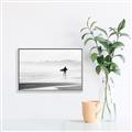 Picture of Lone Surfer _GroupedProduct_Rectangle_Landscape_Photography _GroupedProduct_Rectangle_Landscape_Canvas_Framed_