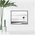 Picture of Lone Surfer _GroupedProduct_Rectangle_Landscape_Photography _GroupedProduct_Rectangle_Landscape_Canvas_Framed_