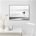Picture of Lone Surfer _GroupedProduct_Rectangle_Landscape_Photography _GroupedProduct_Rectangle_Landscape_Canvas_Framed_
