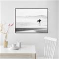 Picture of Lone Surfer _GroupedProduct_Rectangle_Landscape_Photography _GroupedProduct_Rectangle_Landscape_Canvas_Framed_