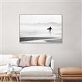 Picture of Lone Surfer _GroupedProduct_Rectangle_Landscape_Photography _GroupedProduct_Rectangle_Landscape_Canvas_Framed_