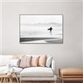Picture of Lone Surfer _GroupedProduct_Rectangle_Landscape_Photography _GroupedProduct_Rectangle_Landscape_Canvas_Framed_