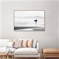 Picture of Lone Surfer _GroupedProduct_Rectangle_Landscape_Photography _GroupedProduct_Rectangle_Landscape_Canvas_Framed_