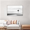 Picture of Lone Surfer _GroupedProduct_Rectangle_Landscape_Photography _GroupedProduct_Rectangle_Landscape_Canvas_Framed_