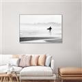 Picture of Lone Surfer _GroupedProduct_Rectangle_Landscape_Photography _GroupedProduct_Rectangle_Landscape_Canvas_Framed_