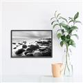 Picture of Misty Rocky Shore _GroupedProduct_Rectangle_Landscape_Photography _GroupedProduct_Rectangle_Landscape_Canvas_Framed_