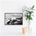Picture of Misty Rocky Shore _GroupedProduct_Rectangle_Landscape_Photography _GroupedProduct_Rectangle_Landscape_Canvas_Framed_