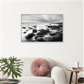 Picture of Misty Rocky Shore _GroupedProduct_Rectangle_Landscape_Photography _GroupedProduct_Rectangle_Landscape_Canvas_Framed_