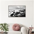 Picture of Misty Rocky Shore _GroupedProduct_Rectangle_Landscape_Photography _GroupedProduct_Rectangle_Landscape_Canvas_Framed_