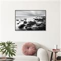 Picture of Misty Rocky Shore _GroupedProduct_Rectangle_Landscape_Photography _GroupedProduct_Rectangle_Landscape_Canvas_Framed_