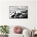 Picture of Misty Rocky Shore _GroupedProduct_Rectangle_Landscape_Photography _GroupedProduct_Rectangle_Landscape_Canvas_Framed_