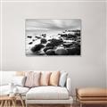 Picture of Misty Rocky Shore _GroupedProduct_Rectangle_Landscape_Photography _GroupedProduct_Rectangle_Landscape_Canvas_Framed_