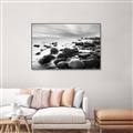 Picture of Misty Rocky Shore _GroupedProduct_Rectangle_Landscape_Photography _GroupedProduct_Rectangle_Landscape_Canvas_Framed_