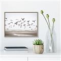 Picture of Seagulls flying on a rainy day _GroupedProduct_Rectangle_Landscape_Photography _GroupedProduct_Rectangle_Landscape_Canvas_Framed_