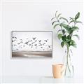 Picture of Seagulls flying on a rainy day _GroupedProduct_Rectangle_Landscape_Photography _GroupedProduct_Rectangle_Landscape_Canvas_Framed_