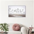 Picture of Seagulls flying on a rainy day _GroupedProduct_Rectangle_Landscape_Photography _GroupedProduct_Rectangle_Landscape_Canvas_Framed_
