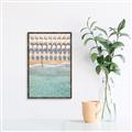 Picture of Amazing beach with Umbrellas   _GroupedProduct_Rectangle_Portrait_Photography _GroupedProduct_Rectangle_Portrait_Canvas_Framed_