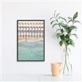 Picture of Amazing beach with Umbrellas   _GroupedProduct_Rectangle_Portrait_Photography _GroupedProduct_Rectangle_Portrait_Canvas_Framed_
