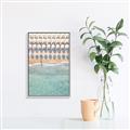 Picture of Amazing beach with Umbrellas   _GroupedProduct_Rectangle_Portrait_Photography _GroupedProduct_Rectangle_Portrait_Canvas_Framed_