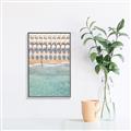 Picture of Amazing beach with Umbrellas   _GroupedProduct_Rectangle_Portrait_Photography _GroupedProduct_Rectangle_Portrait_Canvas_Framed_