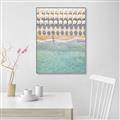 Picture of Amazing beach with Umbrellas   _GroupedProduct_Rectangle_Portrait_Photography _GroupedProduct_Rectangle_Portrait_Canvas_Framed_
