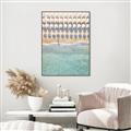 Picture of Amazing beach with Umbrellas   _GroupedProduct_Rectangle_Portrait_Photography _GroupedProduct_Rectangle_Portrait_Canvas_Framed_