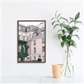 Picture of Pink Building in Paris _GroupedProduct_Rectangle_Portrait_Photography _GroupedProduct_Rectangle_Portrait_Canvas_Framed_