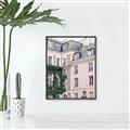 Picture of Pink Building in Paris _GroupedProduct_Rectangle_Portrait_Photography _GroupedProduct_Rectangle_Portrait_Canvas_Framed_