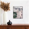 Picture of Pink Building in Paris _GroupedProduct_Rectangle_Portrait_Photography _GroupedProduct_Rectangle_Portrait_Canvas_Framed_