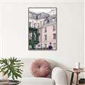 Picture of Pink Building in Paris _GroupedProduct_Rectangle_Portrait_Photography _GroupedProduct_Rectangle_Portrait_Canvas_Framed_