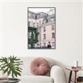 Picture of Pink Building in Paris _GroupedProduct_Rectangle_Portrait_Photography _GroupedProduct_Rectangle_Portrait_Canvas_Framed_