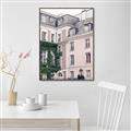 Picture of Pink Building in Paris _GroupedProduct_Rectangle_Portrait_Photography _GroupedProduct_Rectangle_Portrait_Canvas_Framed_