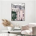 Picture of Pink Building in Paris _GroupedProduct_Rectangle_Portrait_Photography _GroupedProduct_Rectangle_Portrait_Canvas_Framed_