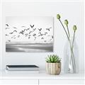Picture of Seagulls flying on a rainy day _GroupedProduct_Rectangle_Landscape_Photography _GroupedProduct_Rectangle_Landscape_Unframed_Print_Only_