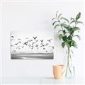 Picture of Seagulls flying on a rainy day _GroupedProduct_Rectangle_Landscape_Photography _GroupedProduct_Rectangle_Landscape_Unframed_Print_Only_