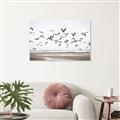 Picture of Seagulls flying on a rainy day _GroupedProduct_Rectangle_Landscape_Photography _GroupedProduct_Rectangle_Landscape_Unframed_Print_Only_