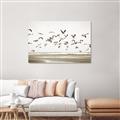 Picture of Seagulls flying on a rainy day _GroupedProduct_Rectangle_Landscape_Photography _GroupedProduct_Rectangle_Landscape_Unframed_Print_Only_