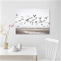 Picture of Seagulls flying on a rainy day _GroupedProduct_Rectangle_Landscape_Photography _GroupedProduct_Rectangle_Landscape_Unframed_Print_Only_