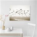 Picture of Seagulls flying on a rainy day _GroupedProduct_Rectangle_Landscape_Photography _GroupedProduct_Rectangle_Landscape_Unframed_Print_Only_