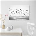 Picture of Seagulls flying on a rainy day _GroupedProduct_Rectangle_Landscape_Photography _GroupedProduct_Rectangle_Landscape_Unframed_Print_Only_