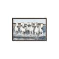 Picture of White Horses _GroupedProduct_Rectangle_Landscape_Photography _GroupedProduct_Rectangle_Landscape_Canvas_Framed_