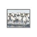 Picture of White Horses _GroupedProduct_Rectangle_Landscape_Photography _GroupedProduct_Rectangle_Landscape_Canvas_Framed_