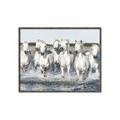 Picture of White Horses _GroupedProduct_Rectangle_Landscape_Photography _GroupedProduct_Rectangle_Landscape_Canvas_Framed_