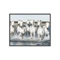Picture of White Horses _GroupedProduct_Rectangle_Landscape_Photography _GroupedProduct_Rectangle_Landscape_Canvas_Framed_