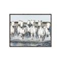 Picture of White Horses _GroupedProduct_Rectangle_Landscape_Photography _GroupedProduct_Rectangle_Landscape_Canvas_Framed_