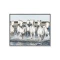 Picture of White Horses _GroupedProduct_Rectangle_Landscape_Photography _GroupedProduct_Rectangle_Landscape_Canvas_Framed_
