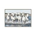 Picture of White Horses _GroupedProduct_Rectangle_Landscape_Photography _GroupedProduct_Rectangle_Landscape_Canvas_Framed_