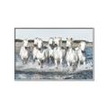Picture of White Horses _GroupedProduct_Rectangle_Landscape_Photography _GroupedProduct_Rectangle_Landscape_Canvas_Framed_